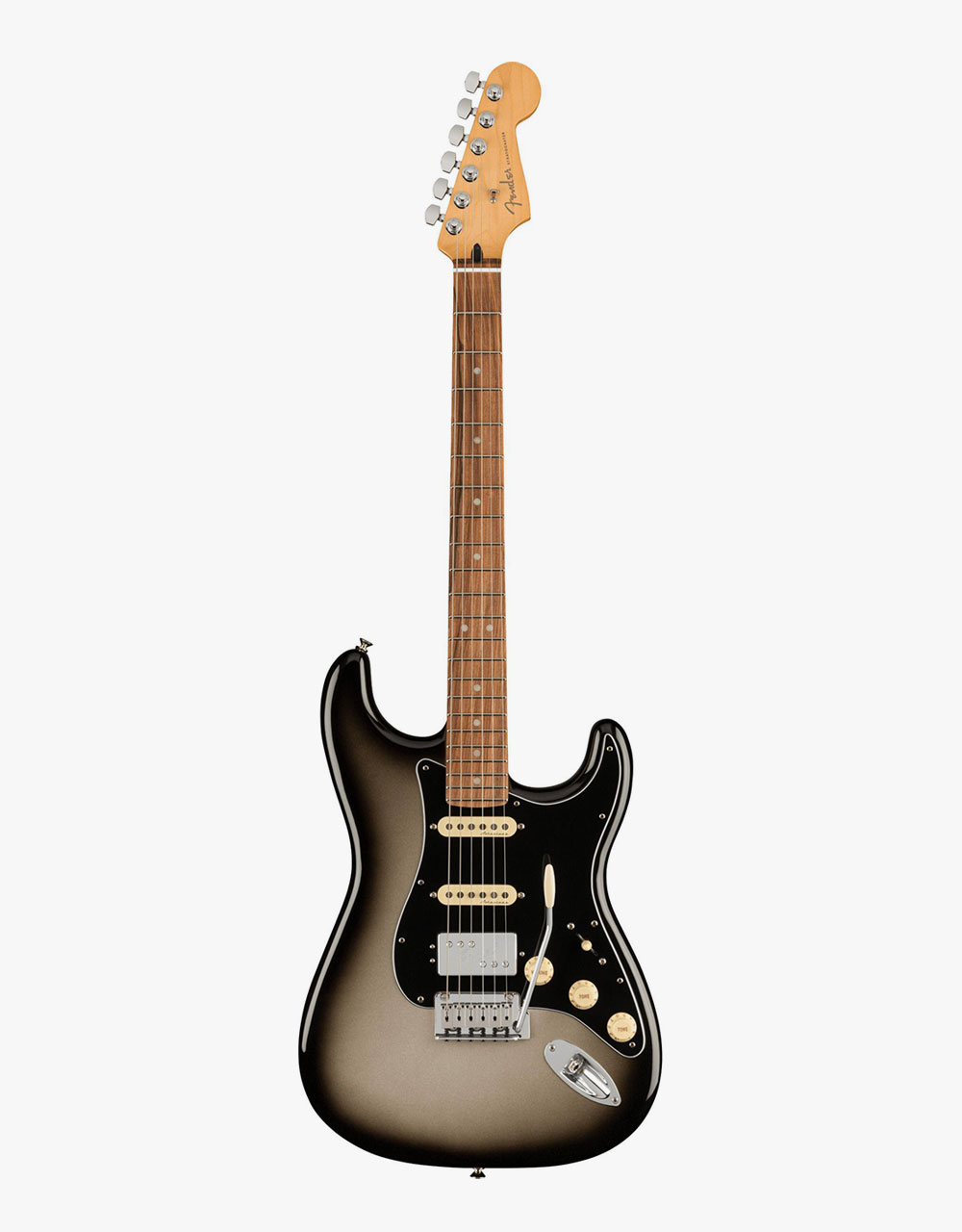 Электрогитара Fender Player Plus Stratocaster Silverburst HSS PF - купить в "Гитарном Клубе"