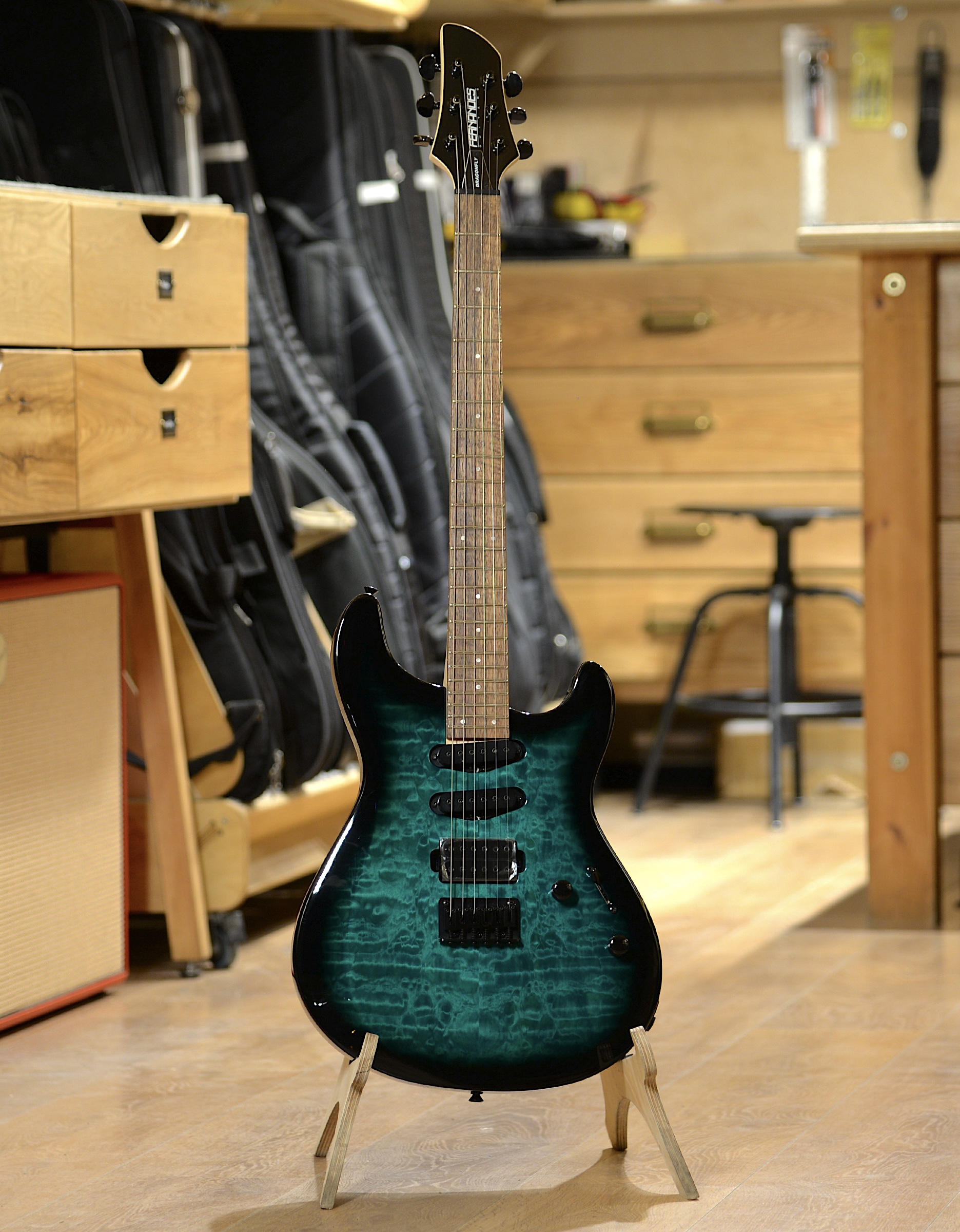 Электрогитара Fernandes Dragonfly-X OB - купить в "Гитарном Клубе"