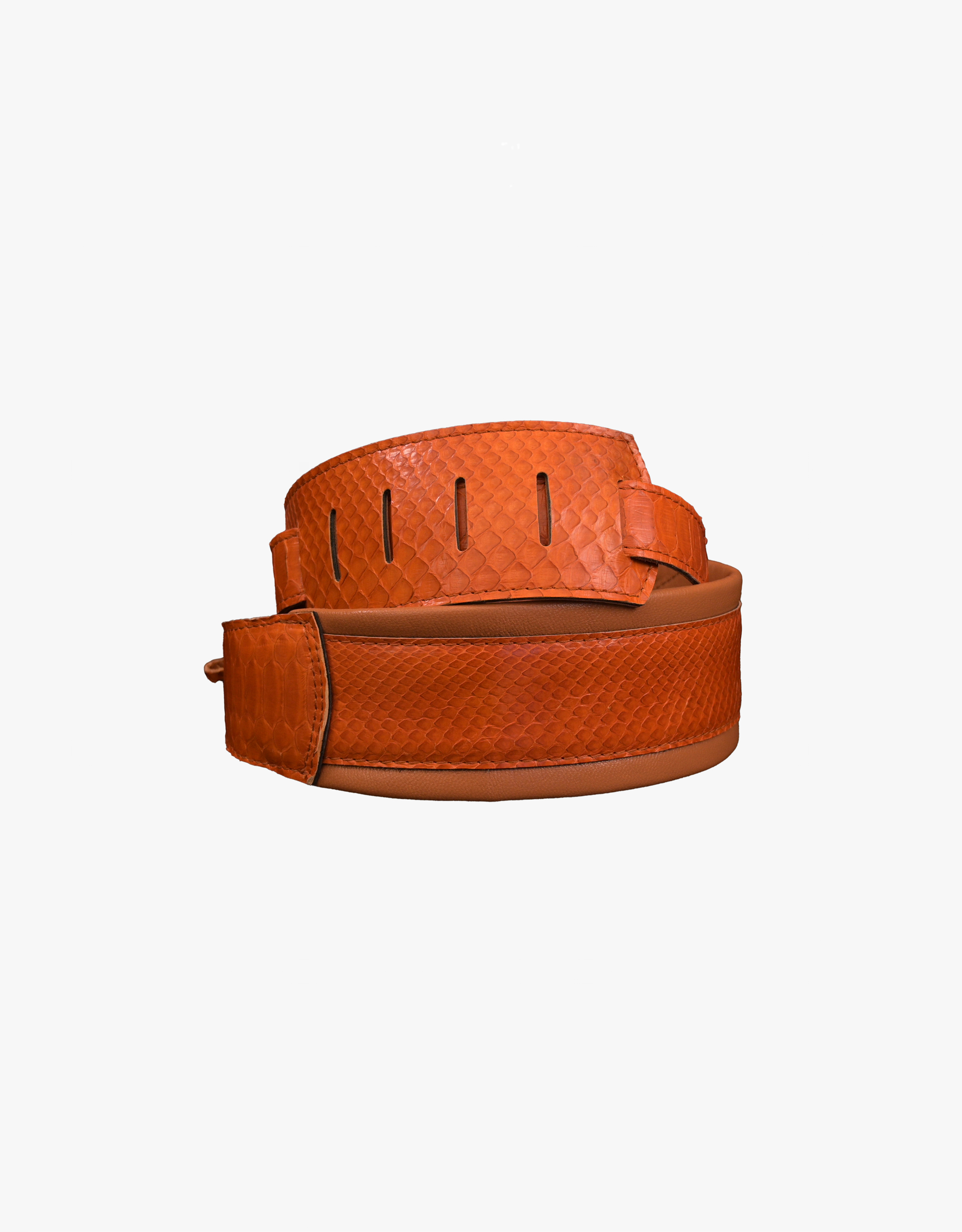 Ремень для гитары Vladimir Burov кожа питона, жёлтый - купить в "Гитарном Клубе"