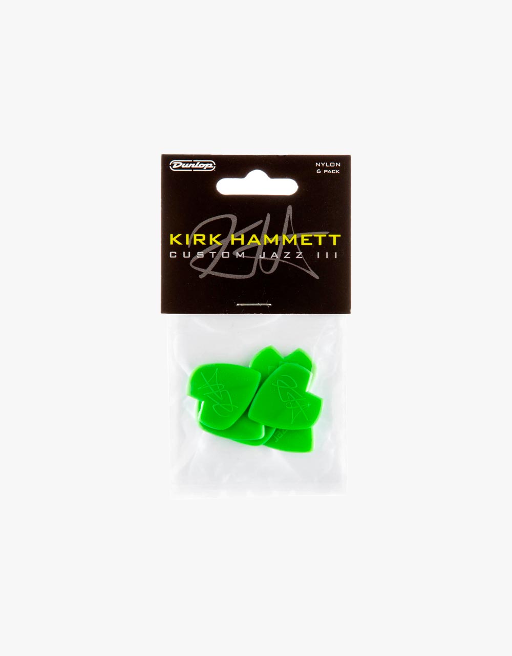 Медиатор Dunlop Kirk Hammett Jazz III, 6шт, 1.38мм - купить в "Гитарном Клубе"