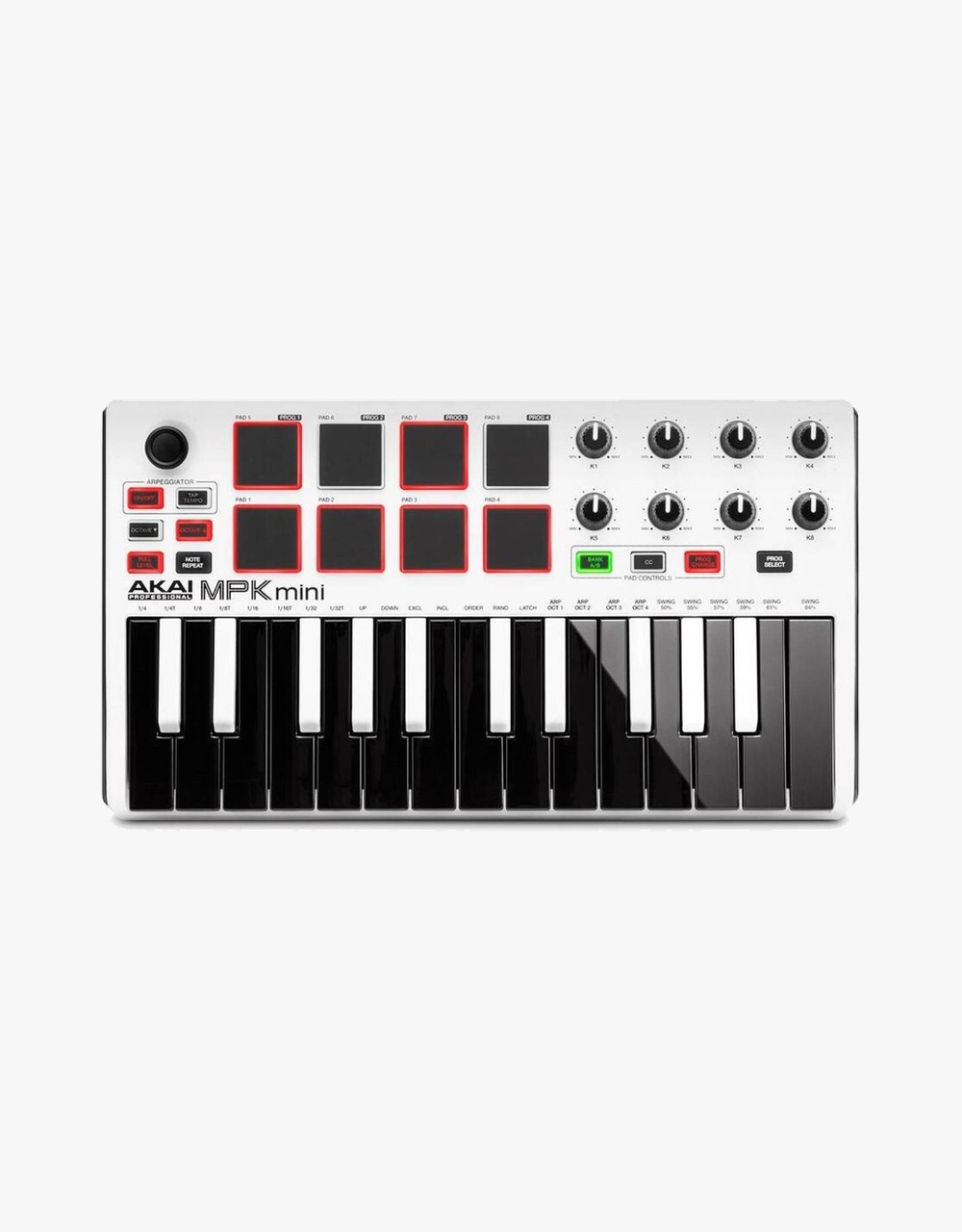 MIDI-контроллер Akai Pro MPK MINI MK2 LE WHITE - купить в "Гитарном Клубе"