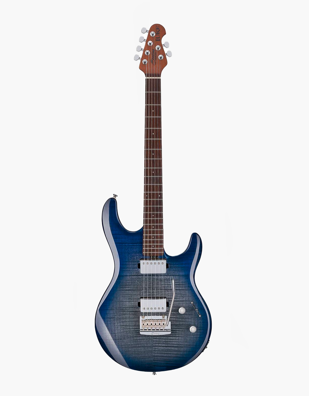 Электрогитара Sterling LK100 Luke Signature in Flame Maple Blueberry Burst - купить в "Гитарном Клубе"
