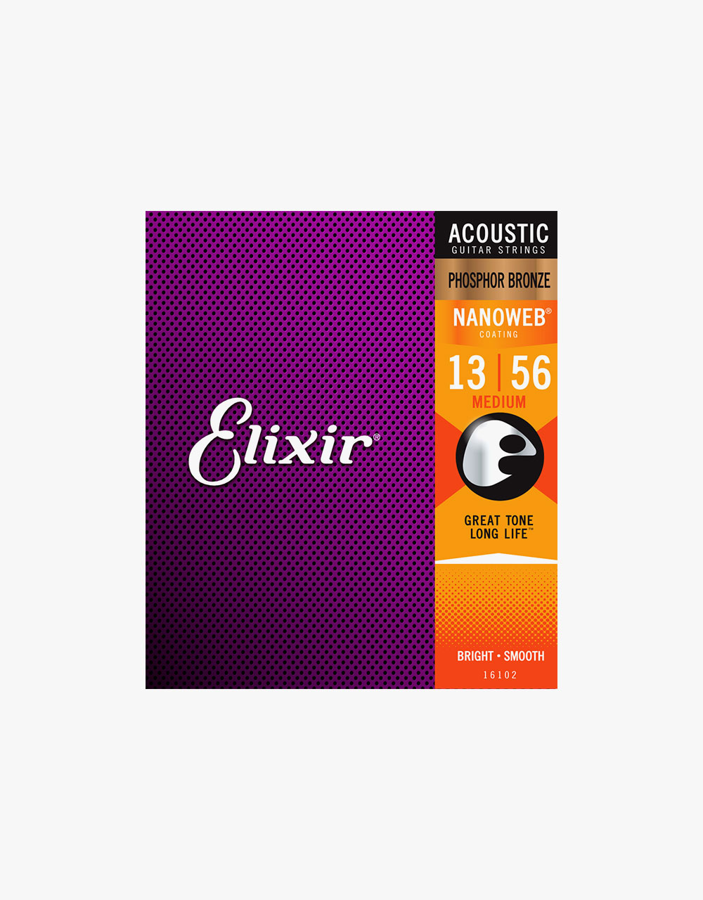 Струны для акустической гитары Elixir Nanoweb 16102, 13-56 - купить в "Гитарном Клубе"