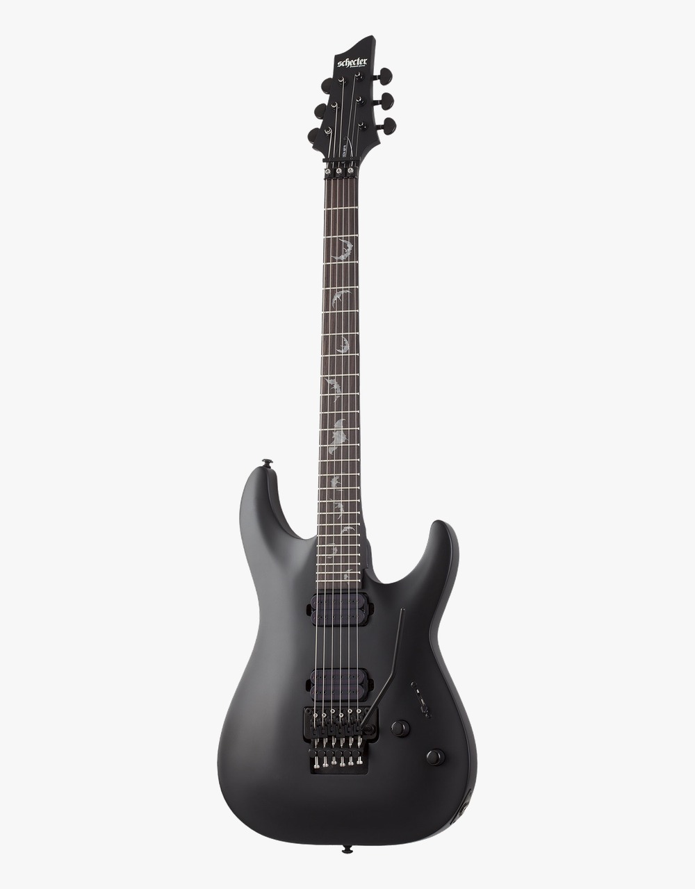 Электрогитара Schecter DAMIEN-6 FR, Satin Black - купить в "Гитарном Клубе"