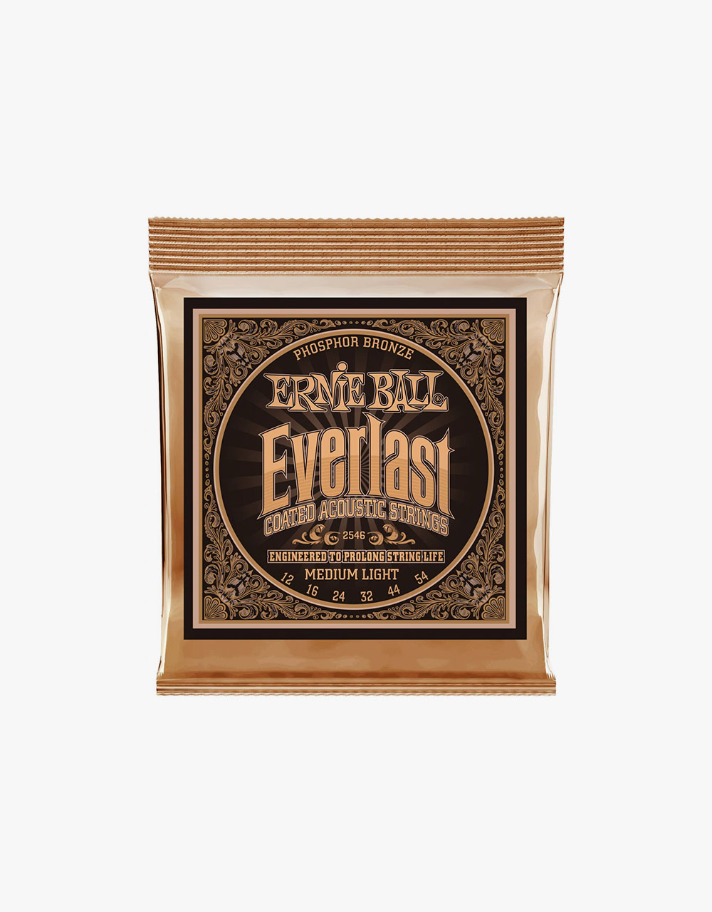 Струны для акустической гитары Ernie Ball 2546 Everlast Coated, 12-54 - купить в "Гитарном Клубе"