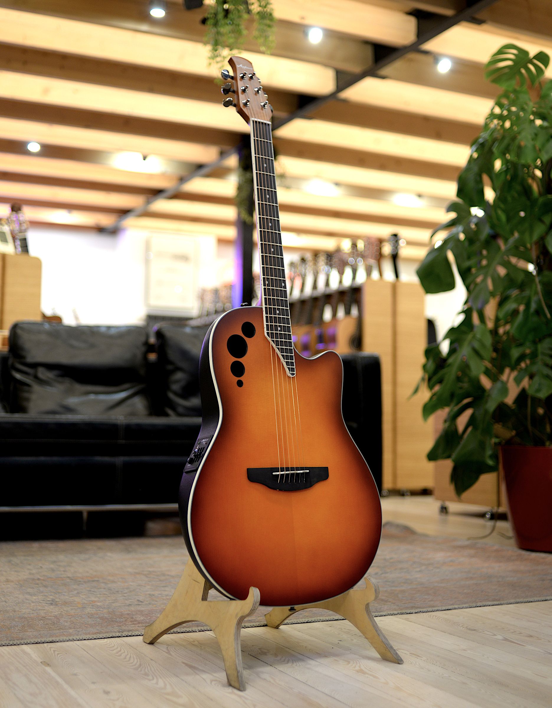 Электроакустическая гитара Applause AE48-1I Super Shallow Cutaway Honeyburst Satin - купить в "Гитарном Клубе"