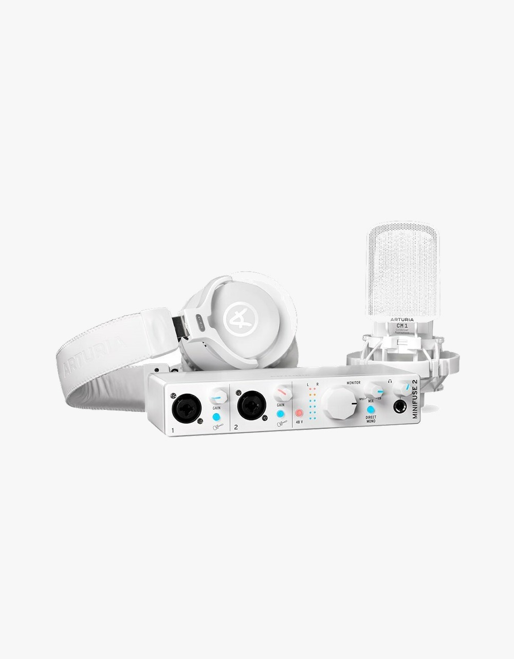 Аудиоинтерфейс Arturia MiniFuse Recording Pack White - купить в "Гитарном Клубе"