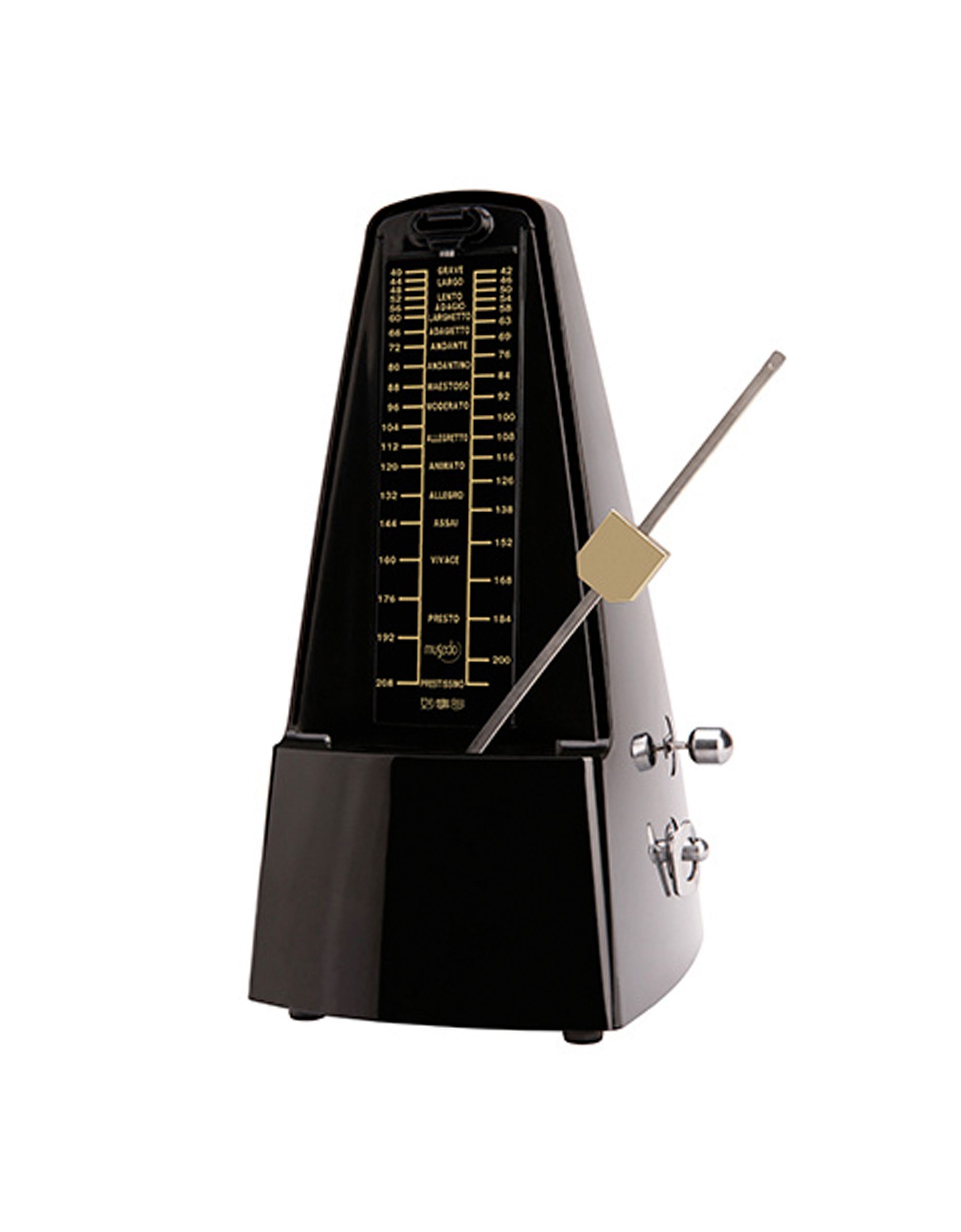 Метроном механический, Musedo, цвет черный - купить в "Гитарном Клубе"