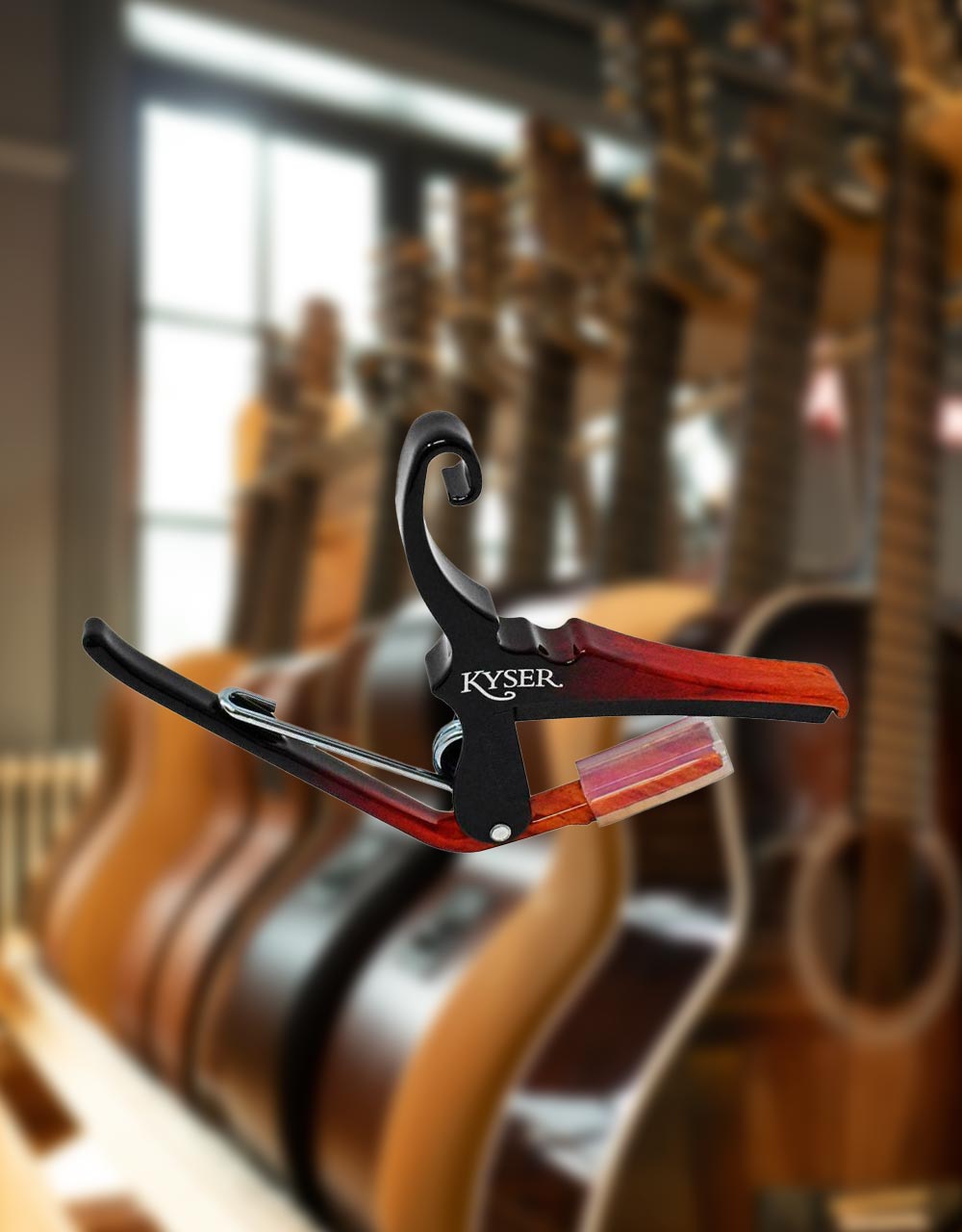 Каподастр для гитары Kyser KG6SNBA - купить в "Гитарном Клубе"