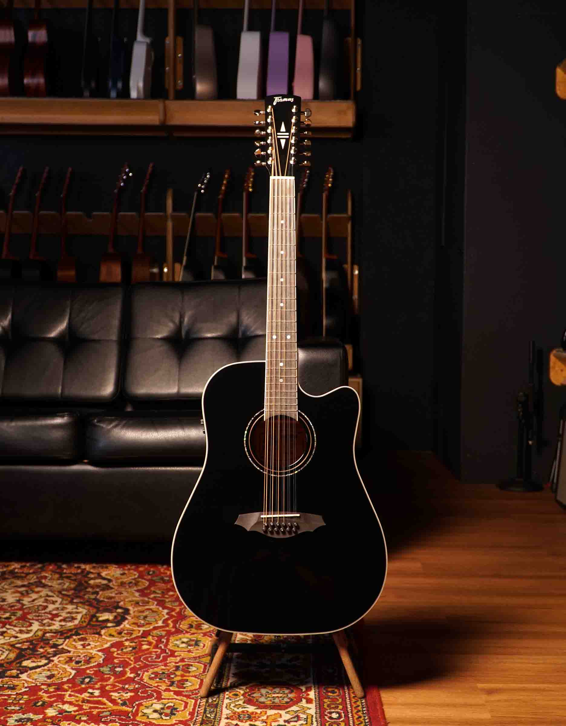 Электроакустическая 12-струнная гитара Framus FD 14 S BK CE 12 - купить в "Гитарном Клубе"