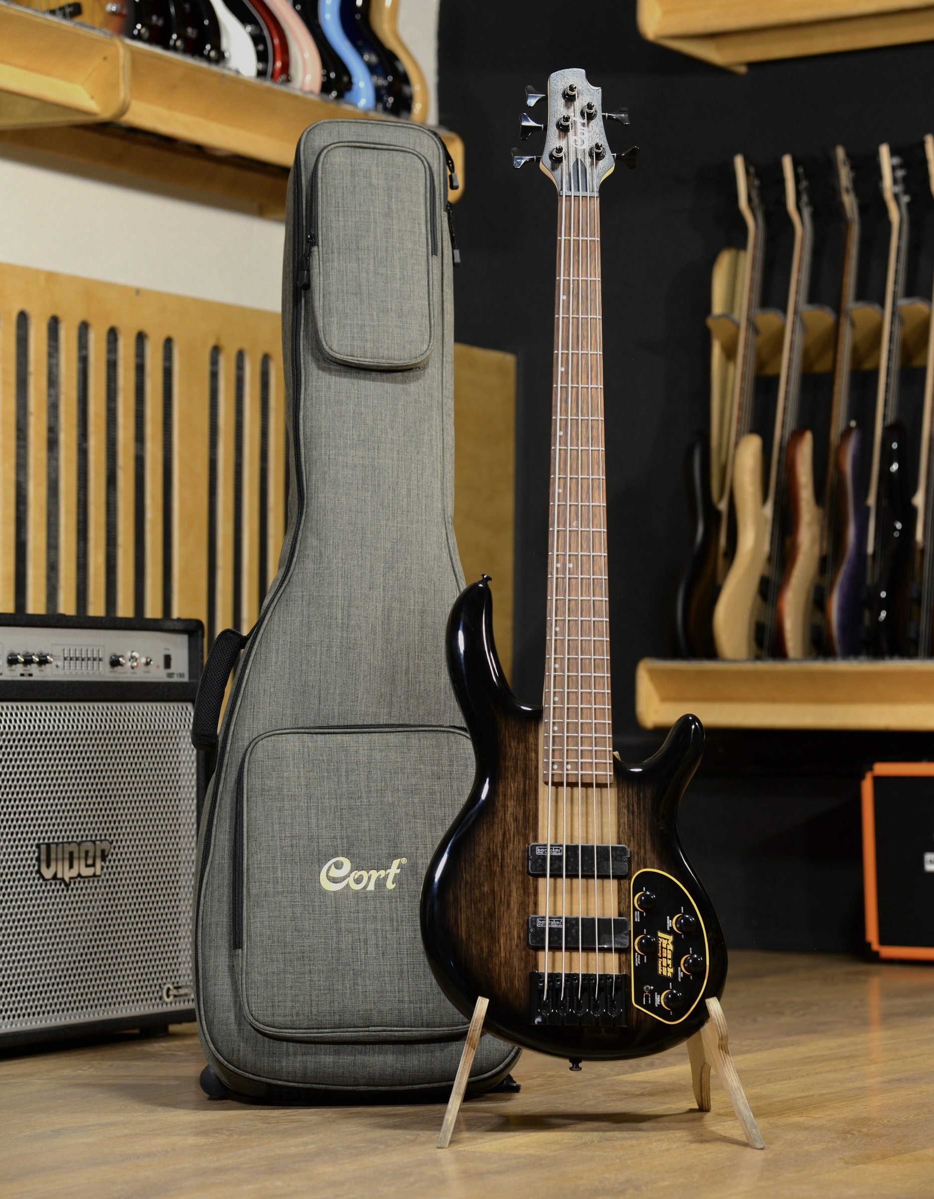 Бас-гитара Cort C5-Plus-ZBMH-WBAG-TBB Artisan Series - купить в "Гитарном Клубе"