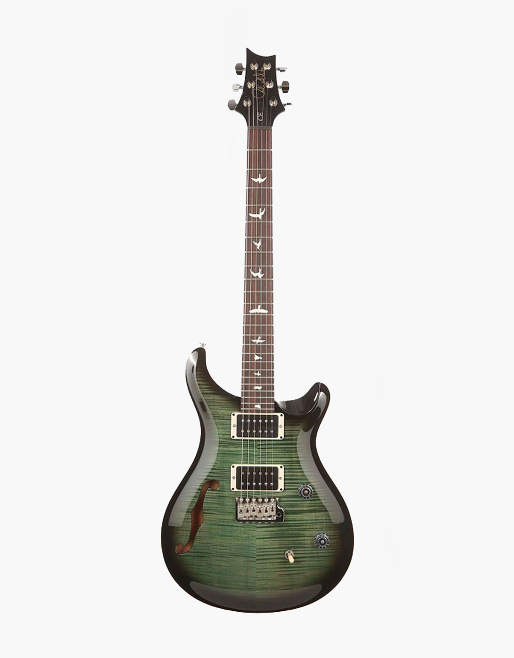 Электрогитара PRS CE24 SEMI-HOLLOW CC TRAMPAS GREEN SMOKEBURST - купить в "Гитарном Клубе"