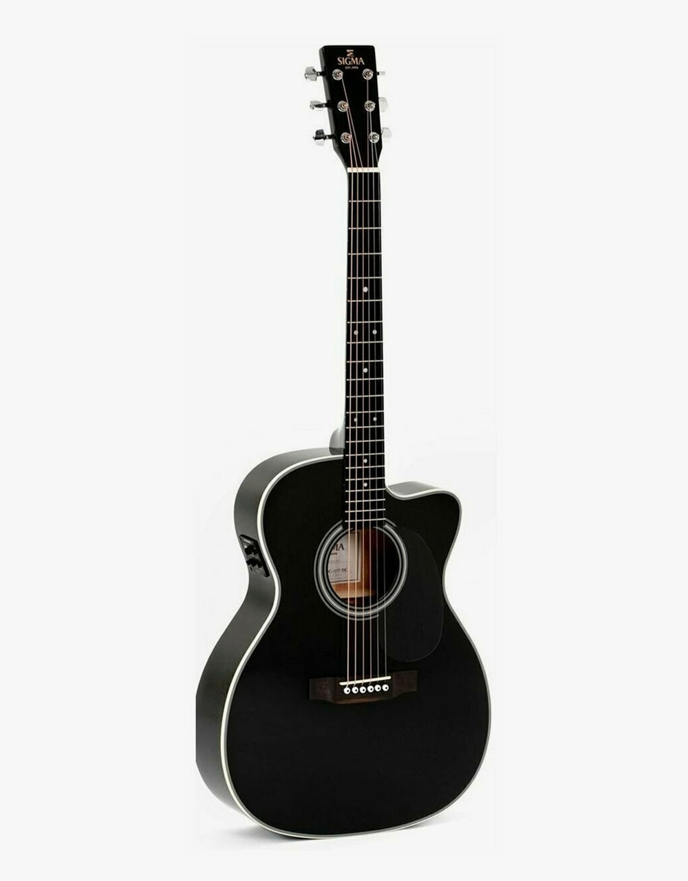 Электроакустическая гитара Sigma 000MC-1E-BK - купить в "Гитарном Клубе"