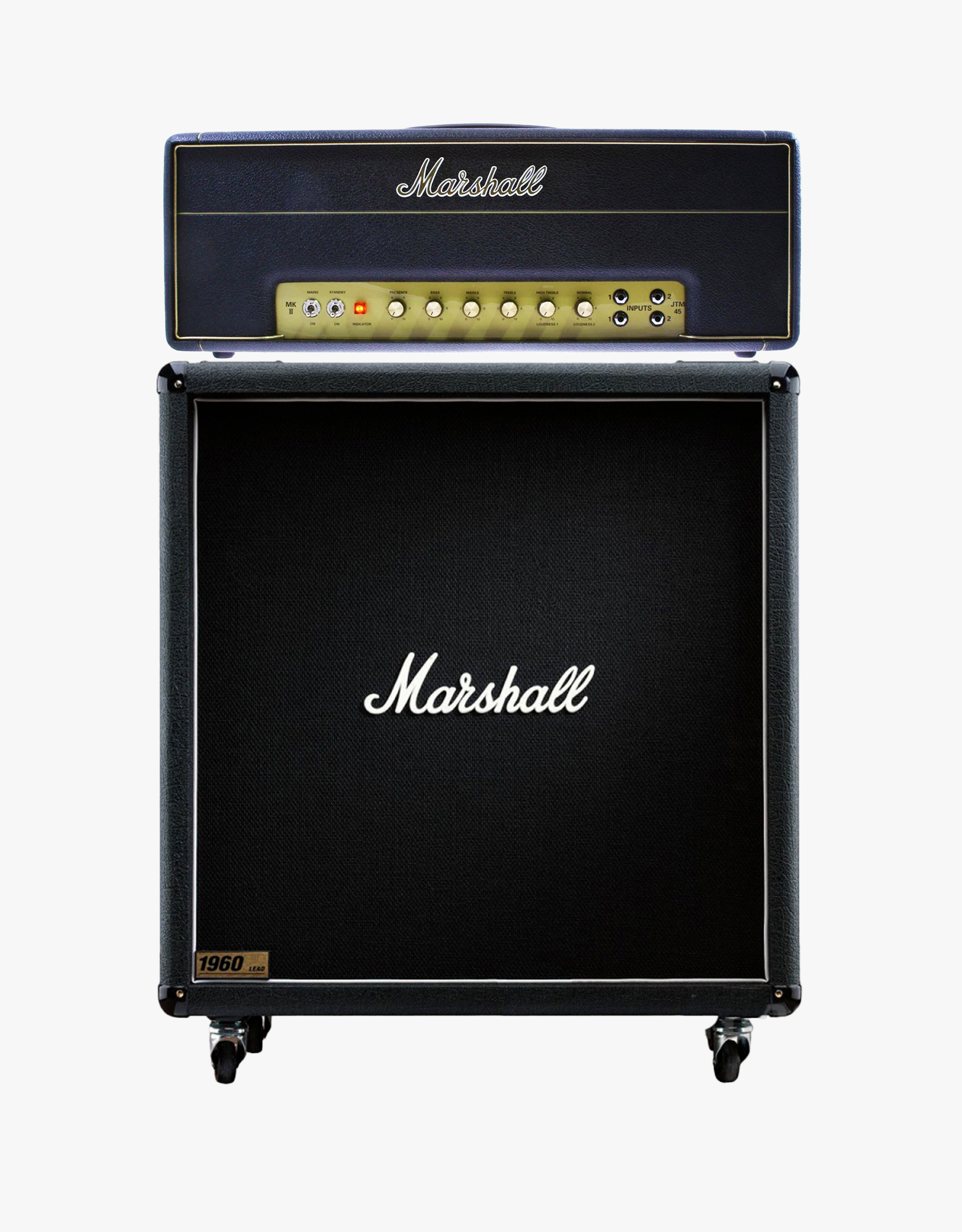 Ламповый усилитель-stack для электрогитары Marshall JTM45 2245 Vintage Reissue Head + Marshall 1960B - купить в "Гитарном Клубе"