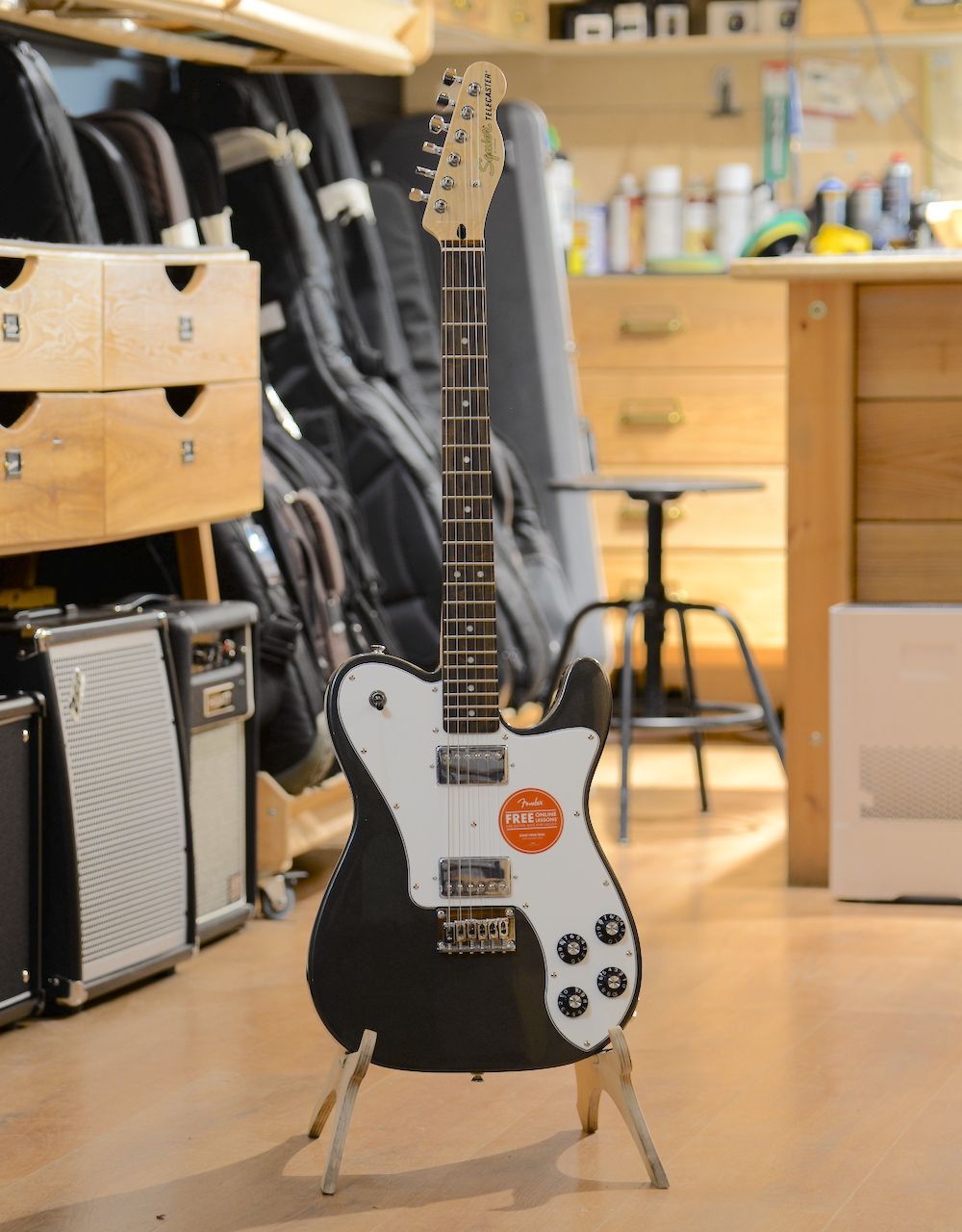 Электрогитара Squier Affinity Telecaster Deluxe Charcoal Frost Metallic - купить в "Гитарном Клубе"