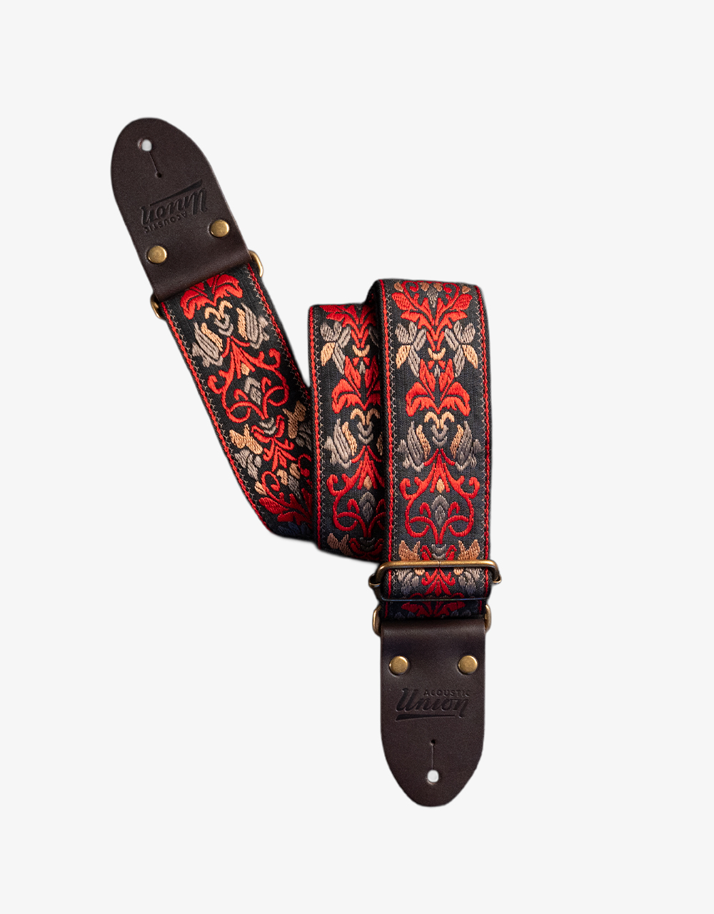 Ремень для гитары Acoustic Union Jacquard, Ember - купить в "Гитарном Клубе"