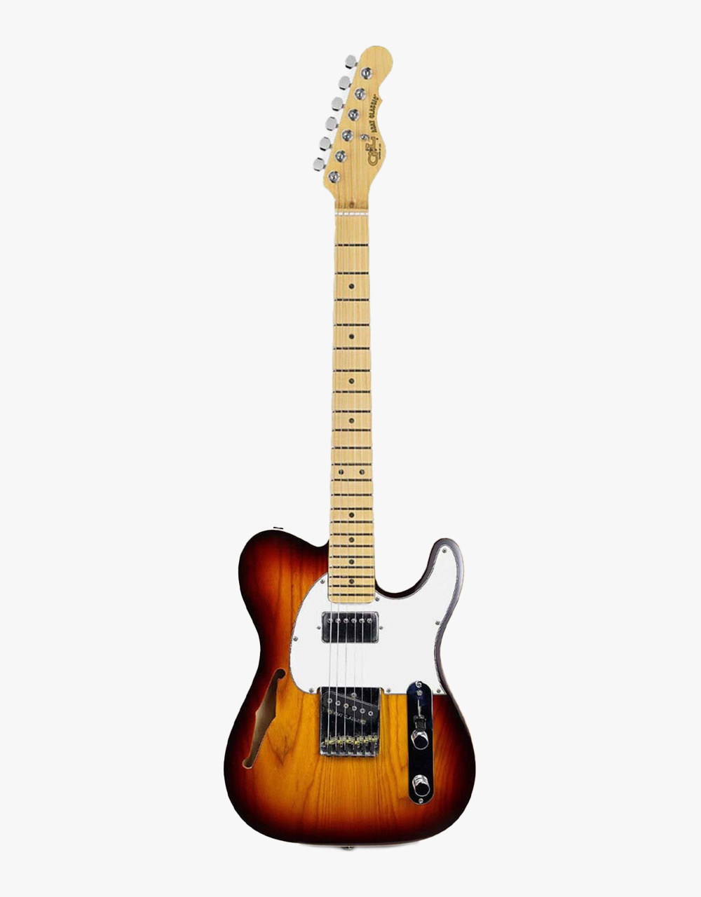 Электрогитара G&L ASAT Classic Bluesboy Semi-Hollow 3-Tone Sunburst MP - купить в "Гитарном Клубе"