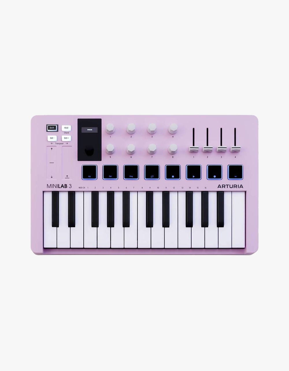 MIDI-контроллер Arturia MiniLAB 3 Rose Quartz - купить в "Гитарном Клубе"