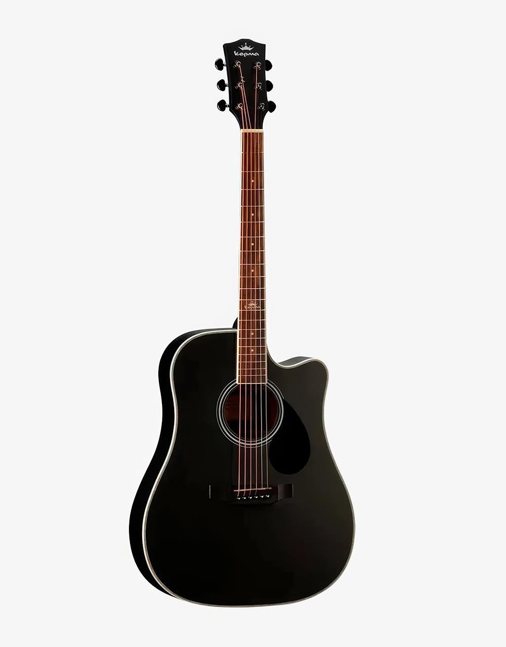 Акустическая гитара Kepma D1C Black Matt - купить в "Гитарном Клубе"