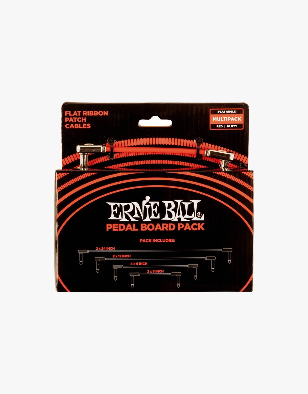 Набор патч-кабелей Ernie Ball 6404, 10 шт - купить в "Гитарном Клубе"
