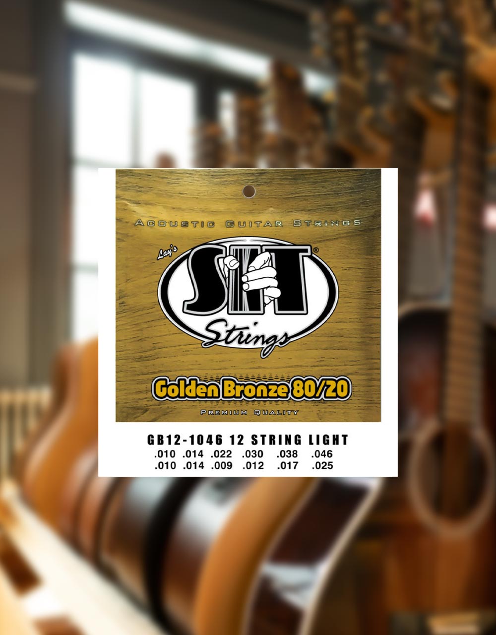 Струны для 12-струнной акустической гитары SIT GB121046, 10-46 - купить в "Гитарном Клубе"