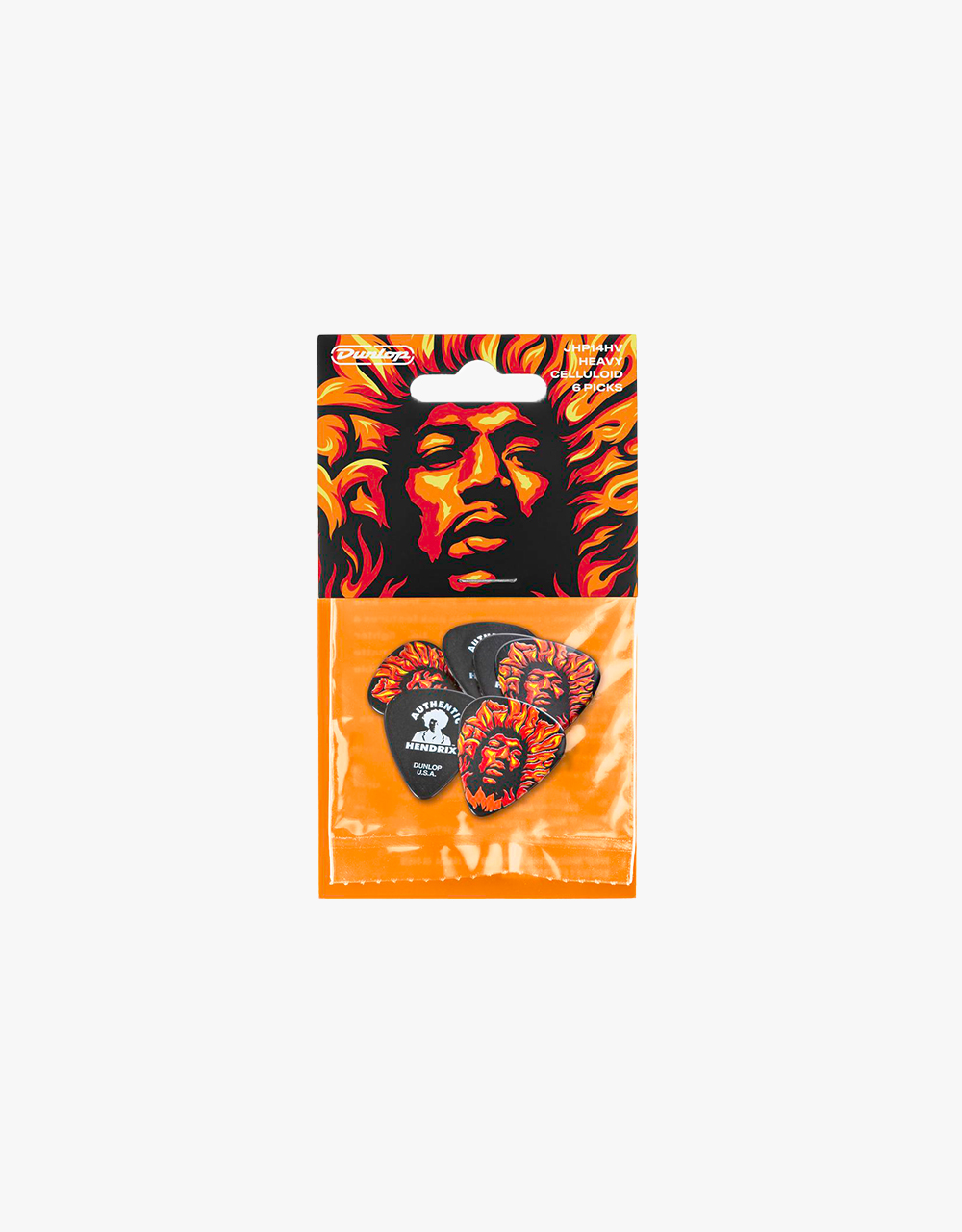 Набор медиаторов Dunlop JHP14HV Jimi Hendrix Voodoo Fire - купить в "Гитарном Клубе"