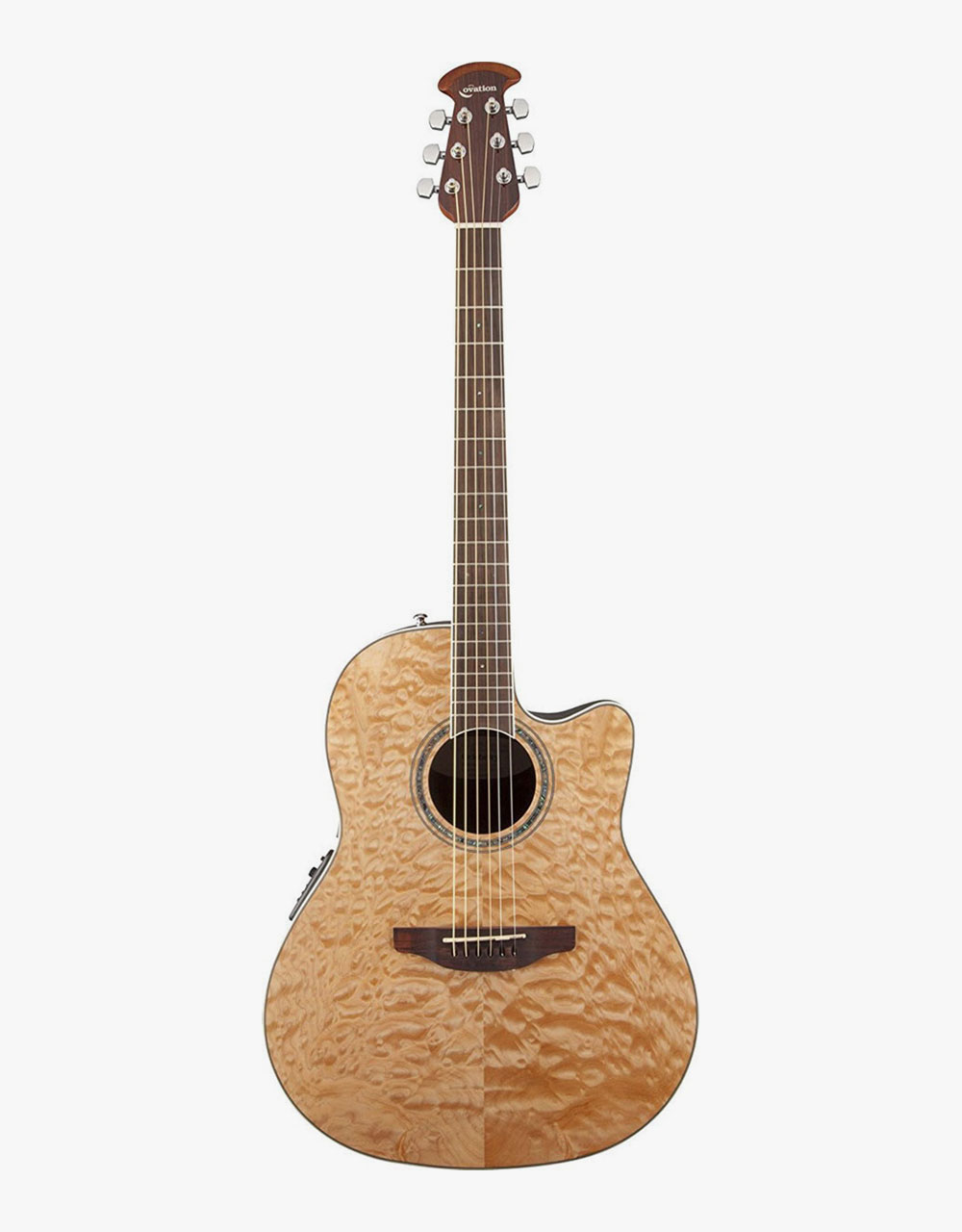 Электроакустическая гитара Ovation CS24P-4Q Celebrity Standard Plus Mid Cutaway Natural Quilt Maple - купить в "Гитарном Клубе"