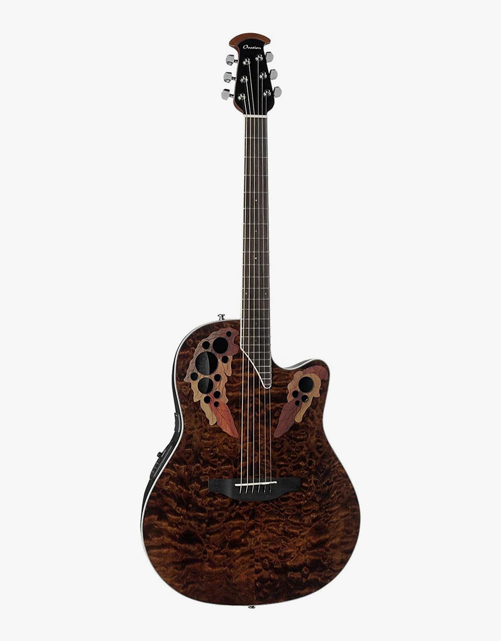 Электроакустическая гитара Ovation CE48P-TGE Celebrity Elite Plus Super Shallow Tiger Eye - купить в "Гитарном Клубе"