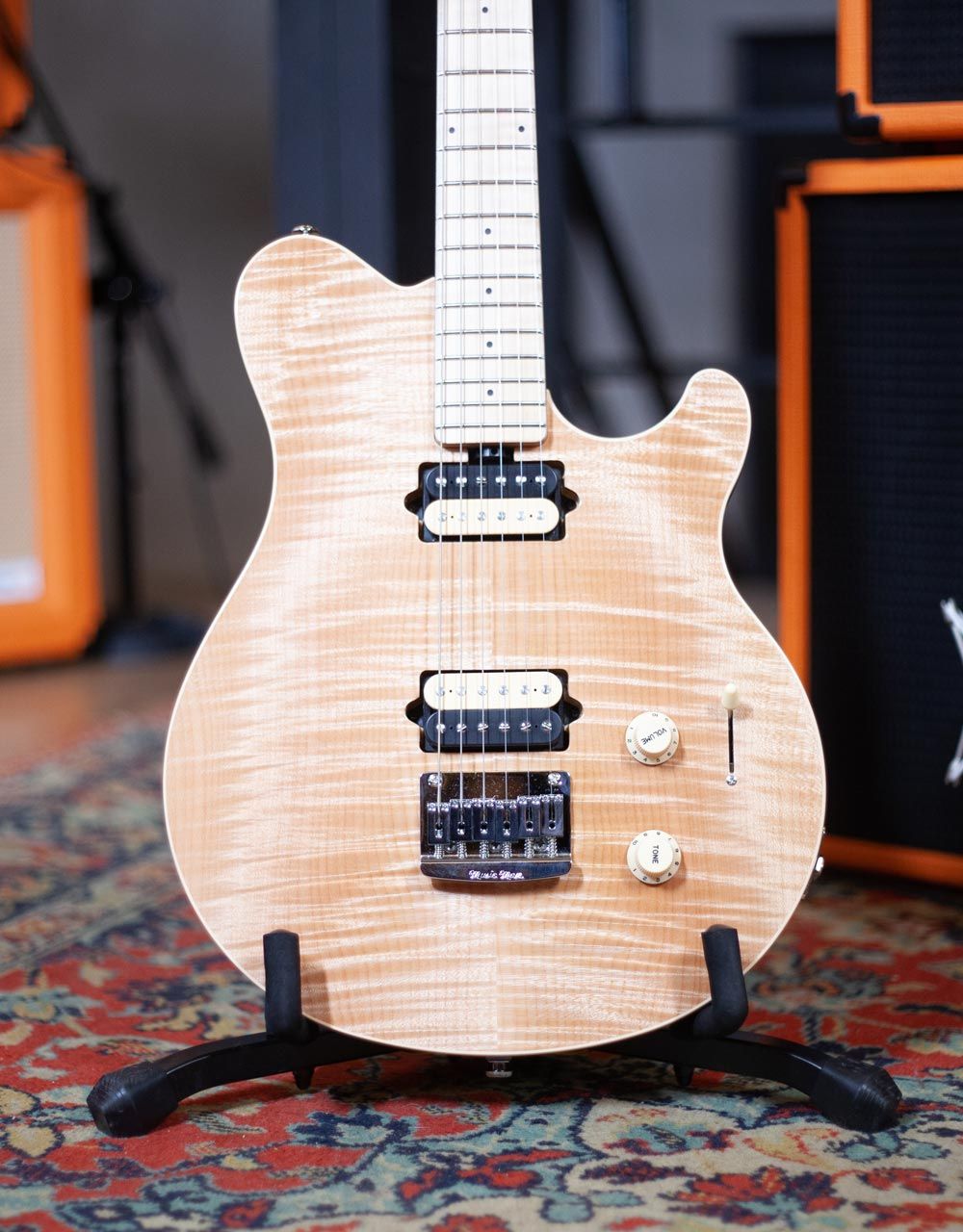 Электрогитара Music Man Axis Super Sport, Natural Flame - купить в