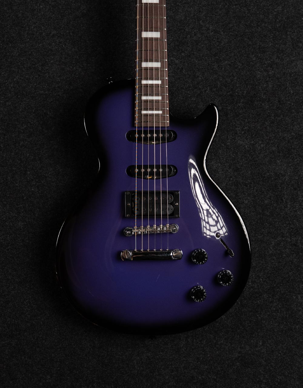 Electric Guitar Grass Roots Luna Sea Model Red Burst Block Inlay