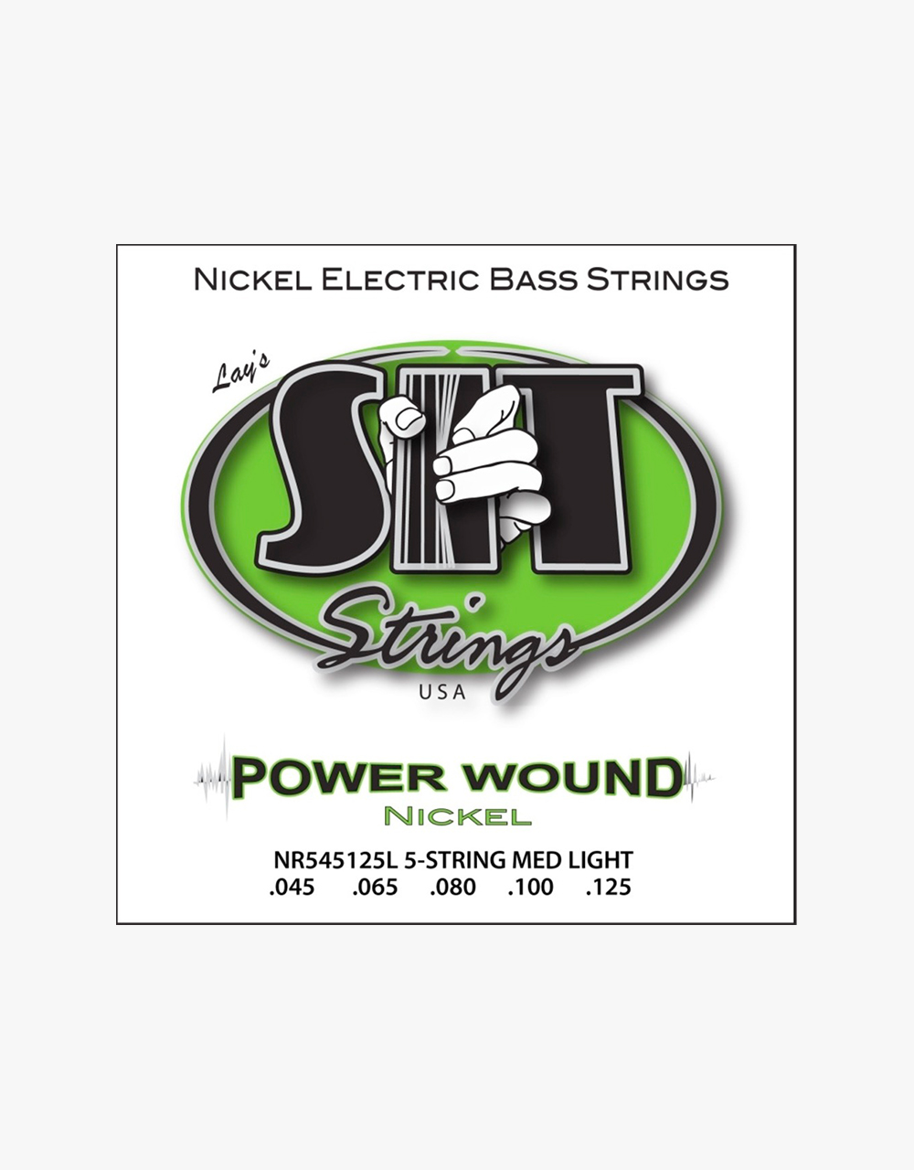 Струны для 5-струнной бас-гитары SIT NR545125L, Powerwound Nickel Light, 45-125 - купить в "Гитарном Клубе"