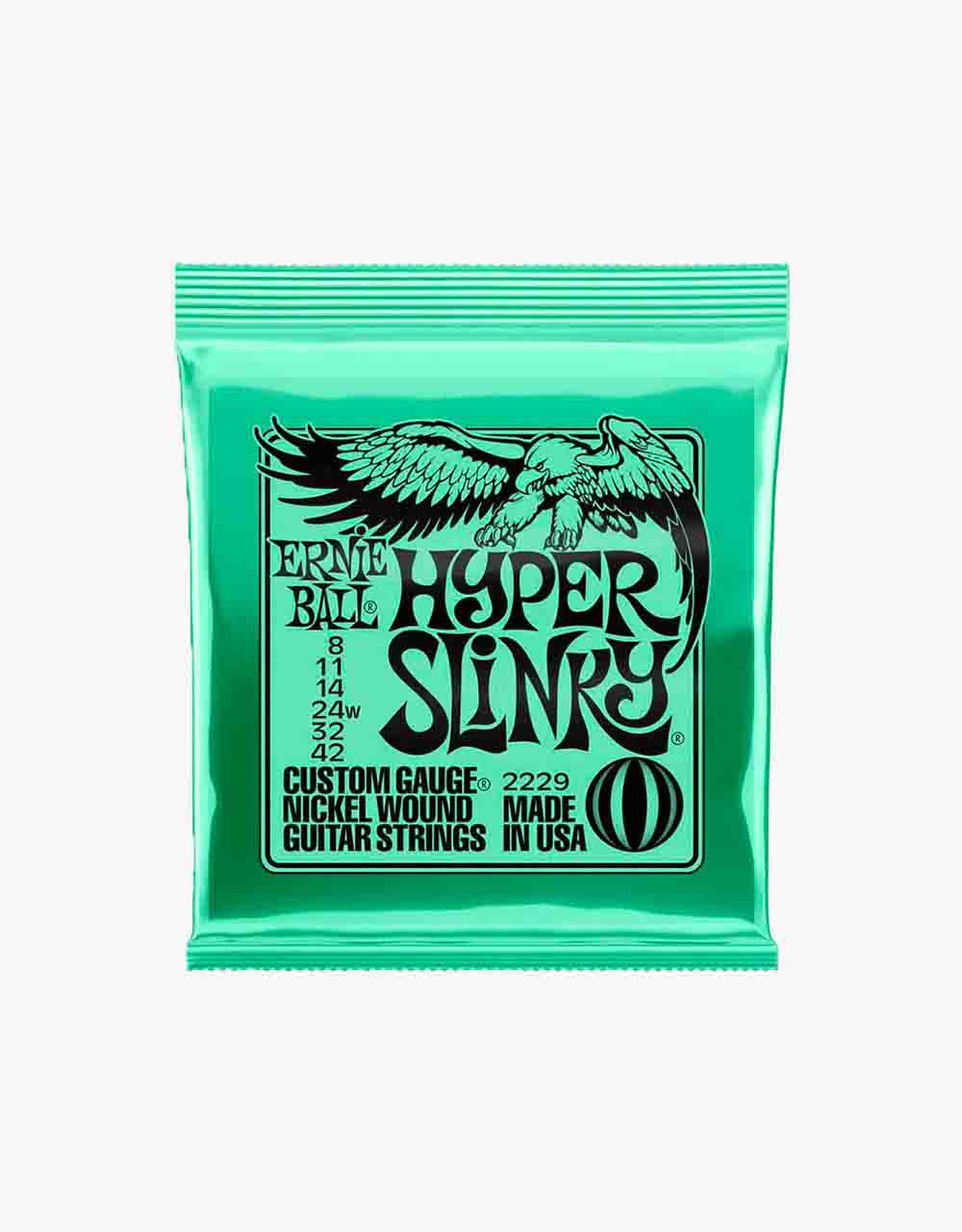 Струны для электрогитары Ernie Ball, 2229 Hyper Slinky 8-42 - купить в "Гитарном Клубе"