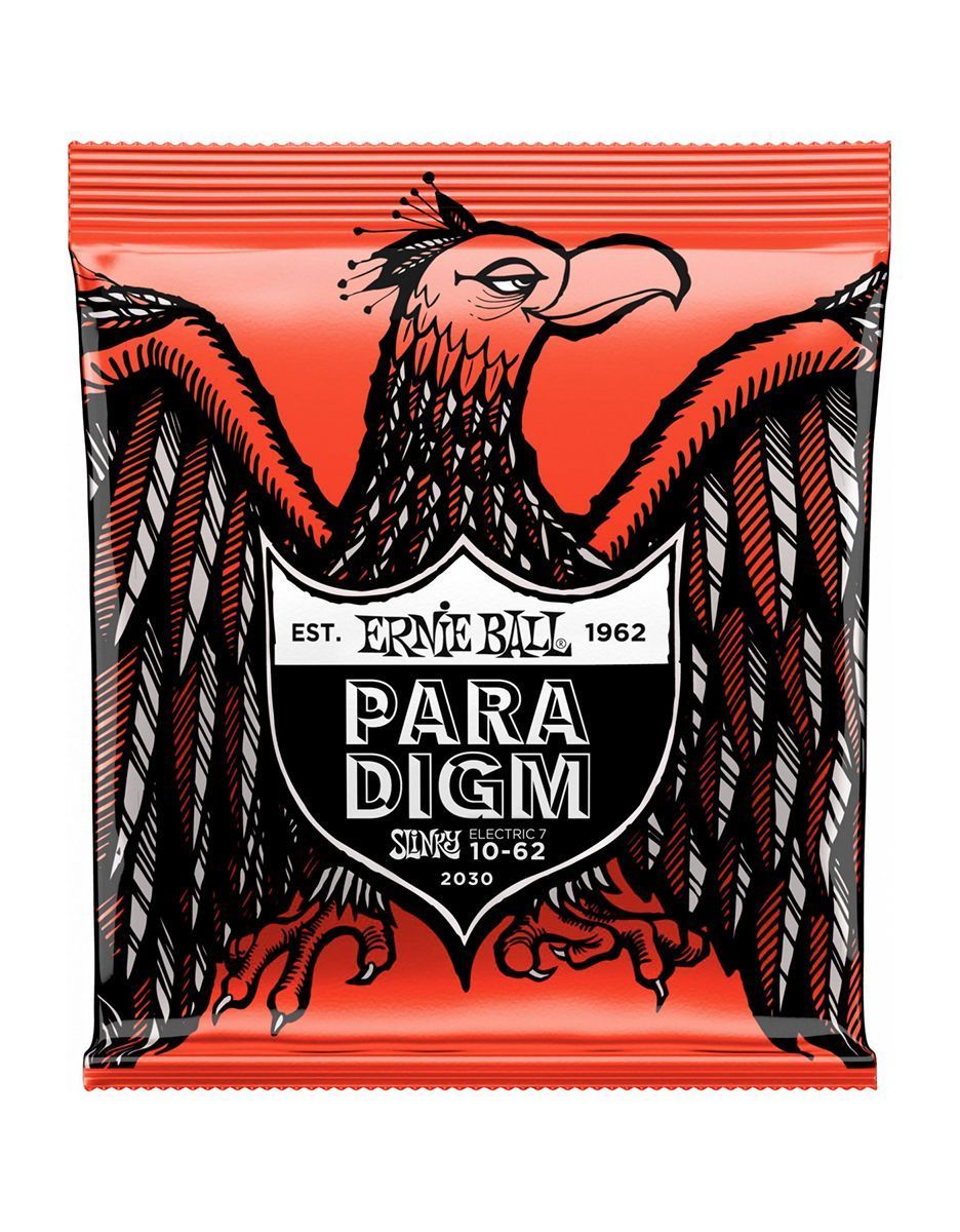 Струны для 7-струнной электрогитары Ernie Ball 2030 Paradigm, 10-62 - купить в "Гитарном Клубе"