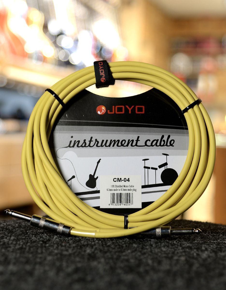 Инструментальный кабель JOYO CM-04 Cable Yellow - купить в "Гитарном Клубе"
