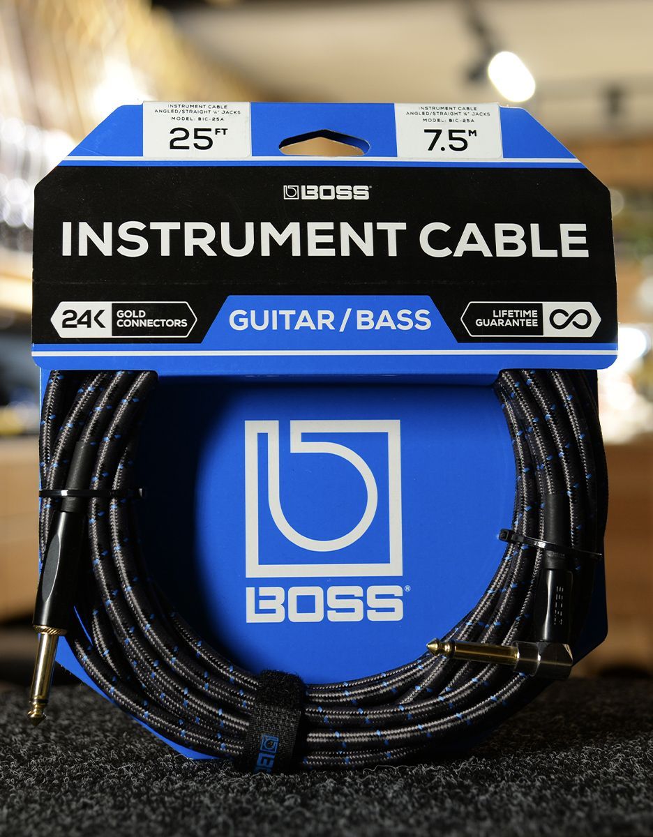 Инструментальный кабель Boss BIC-25A - купить в "Гитарном Клубе"