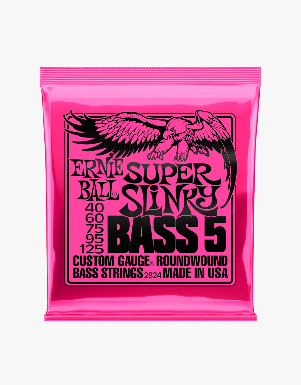 Струны для 5-струнной бас-гитары Ernie Ball 2824 Slinky Super, 40-125 - купить в "Гитарном Клубе"