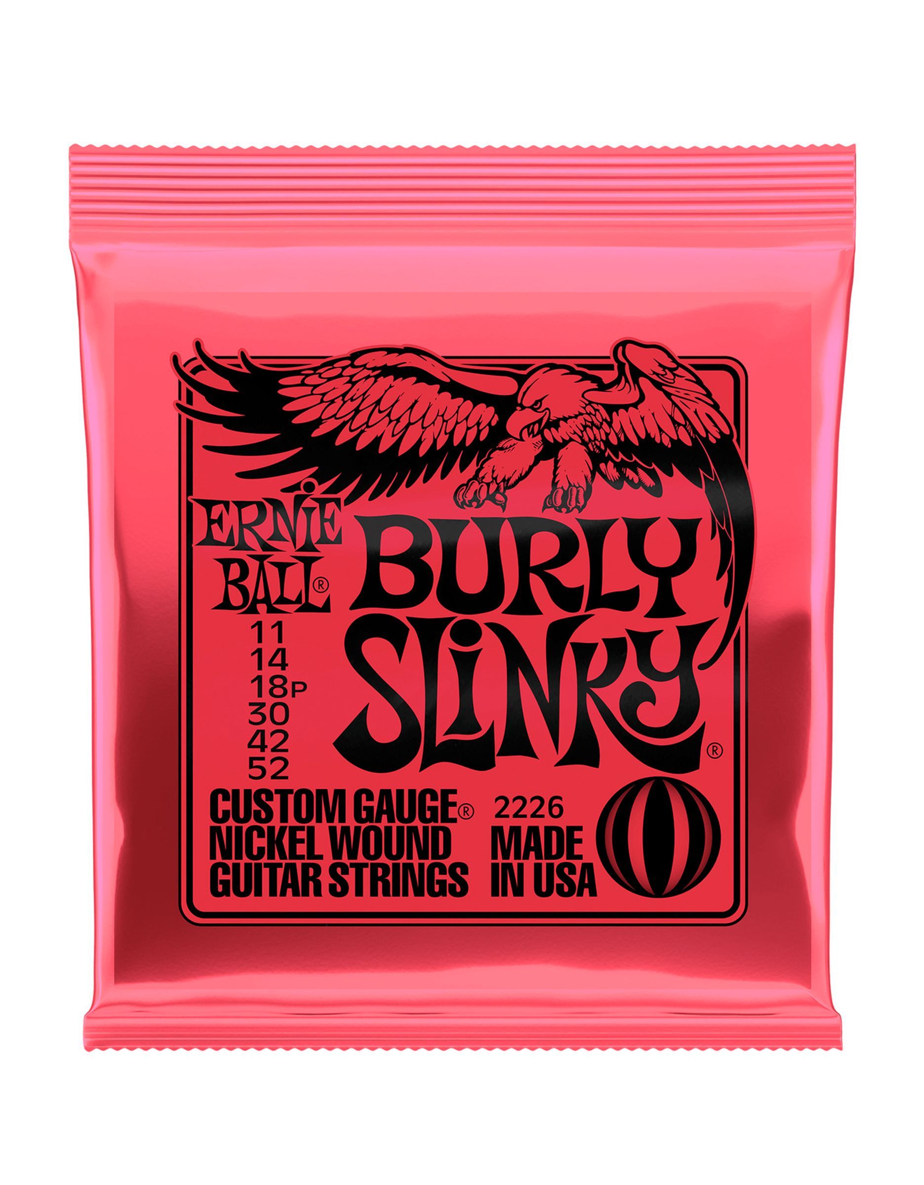 Струны для электрогитары Ernie Ball 2226 Slinky Burly, 11-52 - купить в "Гитарном Клубе"