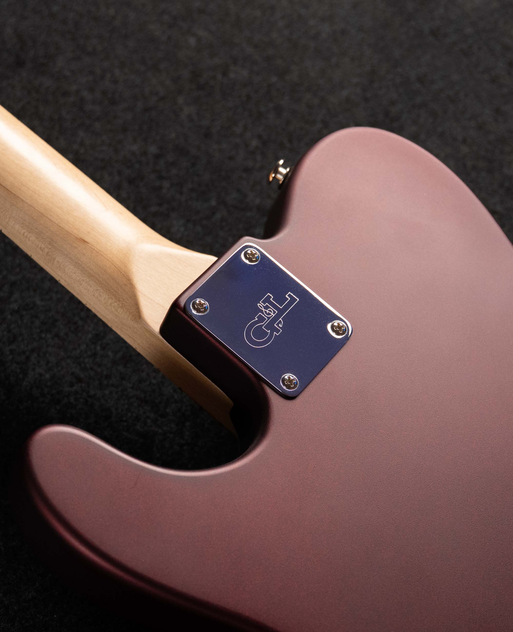 Электрогитара G&L Build to Order Asat HH RMC, Ruby Red Metallic Frost MP - купить в "Гитарном Клубе"