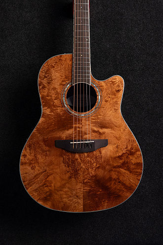 Электроакустическая гитара Ovation CS24P-NBM Celebrity Standard Plus Mid Cutaway Nutmeg Burled Maple - купить в "Гитарном Клубе"