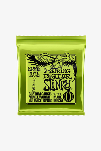 Струны для 7-струнной электрогитары Ernie Ball 2621 Regular Slinky, 10-56 - купить в "Гитарном Клубе"