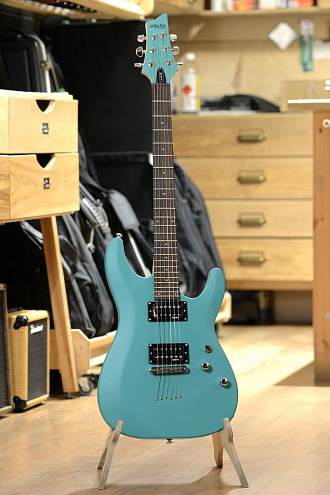 Электрогитара Schecter C-6 Deluxe Satin Aqua - купить в "Гитарном Клубе"