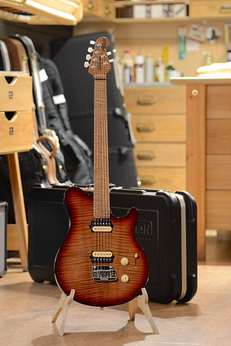 Электрогитара Music Man Axis Super Sport, Roasted Amber Flame - купить в "Гитарном Клубе"