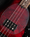 Бас-гитара Sterling StingRay RAY34PB, Poplar Burl Top, Dark Scarlet Burst Satin - купить в "Гитарном Клубе"