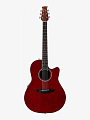 Электроакустическая гитара Ovation Applause AB24II-2S Balladeer Cutaway Ruby Red Satin - купить в "Гитарном Клубе"