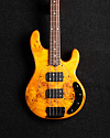Бас-гитара Sterling StingRay RAY34HHPB-AM, Poplar Burl Top Amber - купить в "Гитарном Клубе"