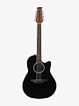 Электроакустическая 12-струнная гитара Ovation Applause AB2412II-5 Balladeer Mid Cutaway Black - купить в "Гитарном Клубе"