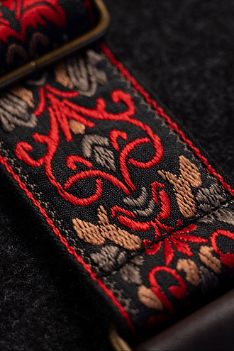 Ремень для гитары Acoustic Union Jacquard, Ember - купить в "Гитарном Клубе"