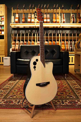 Электроакустическая гитара Ovation Applause AE44II-4S Elite Mid Cutaway Natural Satin - купить в "Гитарном Клубе"