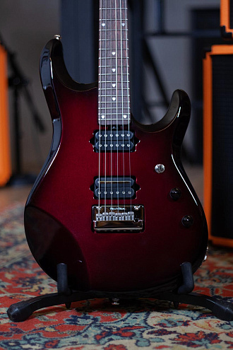 Электрогитара Music Man JP6, именная модель John Petrucci, Pearl Red Burst - купить в "Гитарном Клубе"