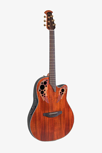 Электроакустическая гитара Ovation CE44P-FKOA Celebrity Elite Plus Mid Cutaway Natural Figured - купить в "Гитарном Клубе"